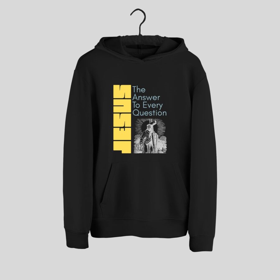 Jesus: The Answer to Every Question Hoodie- Kids - Image 5