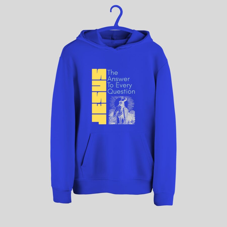 Jesus: The Answer to Every Question Hoodie- Kids - Image 3