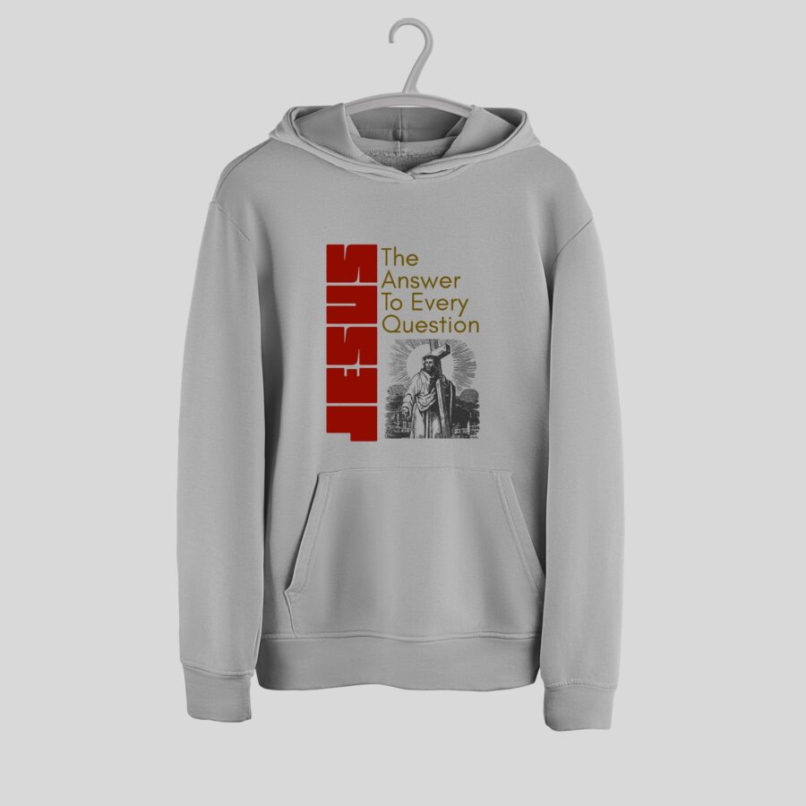 Jesus: The Answer to Every Question Hoodie- Kids - Image 2