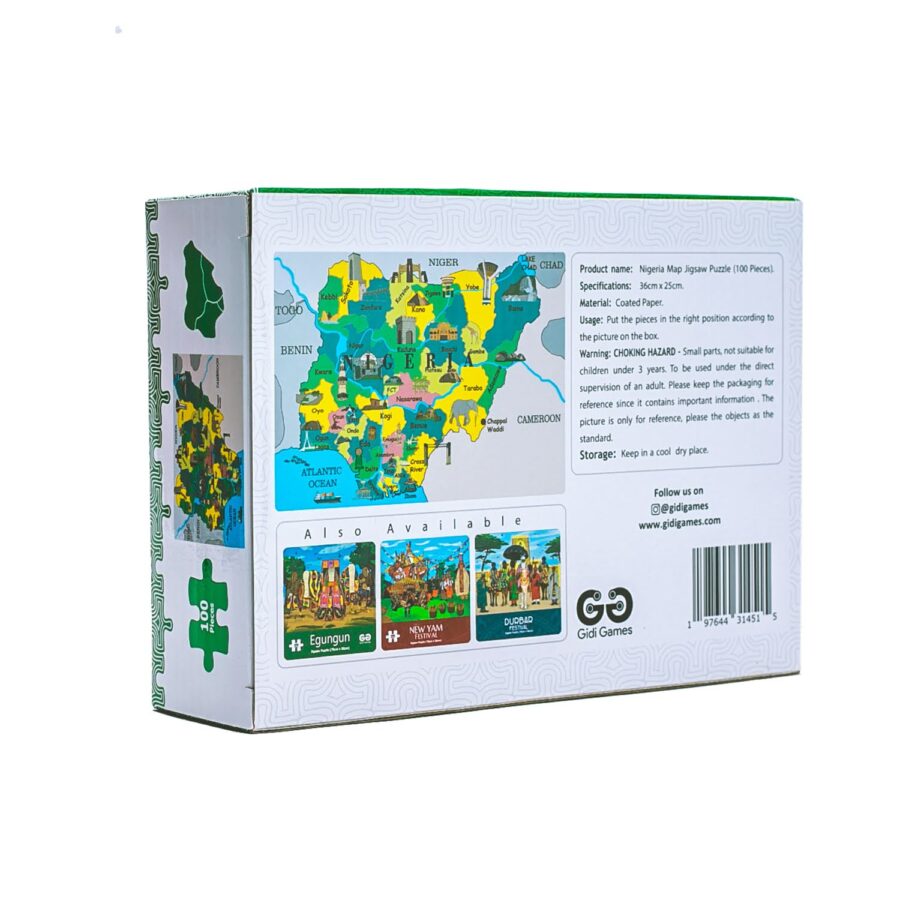 Nigeria Map Jigsaw Puzzle - Image 9