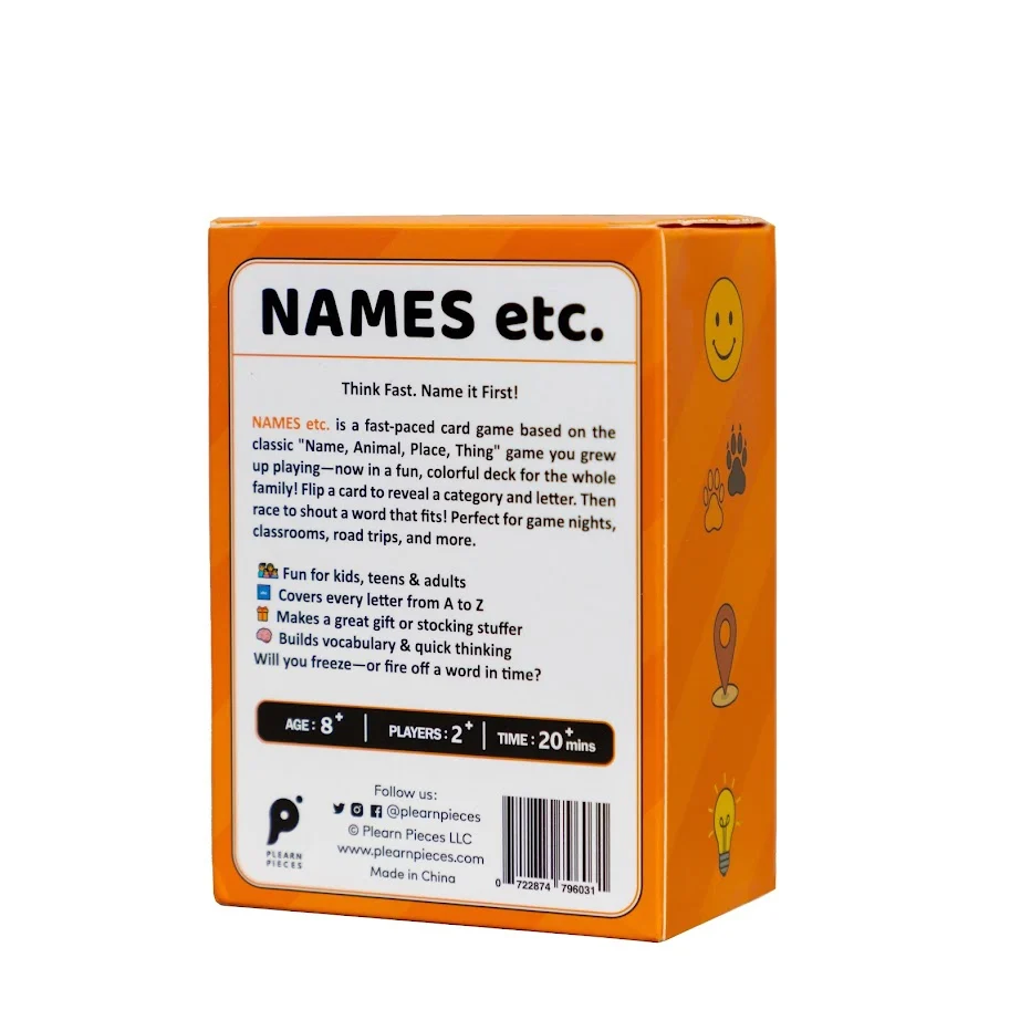 Names etc – Fast-Paced Family Card Game - Image 4