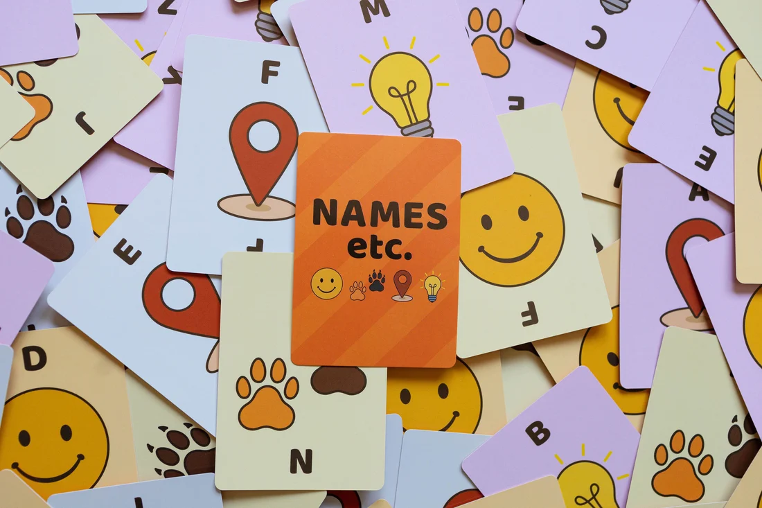 Names etc – Fast-Paced Family Card Game - Image 2